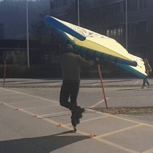 Foil Wing Skating by Cross-Wind.ch